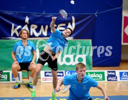 Badminton Bundesliga. SC Kelag Kaernten. Miha Ivancic, Philipp Drexler. Klagenfurt, am 21.10.2017.
Foto: Kuess
---
pressefotos, pressefotografie, kuess, qs, qspictures, sport, bild, bilder, bilddatenbank