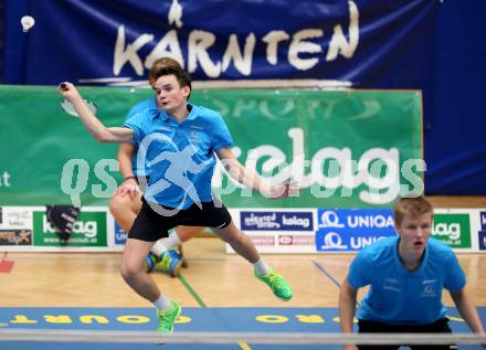 Badminton Bundesliga. SC Kelag Kaernten. Philipp Drexler, Miha Ivancic. Klagenfurt, am 21.10.2017.
Foto: Kuess
---
pressefotos, pressefotografie, kuess, qs, qspictures, sport, bild, bilder, bilddatenbank