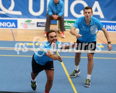 Badminton Bundesliga. SC Kelag Kaernten. Blagovest Kisyov, Filip Spoljarec. Klagenfurt, am 21.10.2017.
Foto: Kuess
---
pressefotos, pressefotografie, kuess, qs, qspictures, sport, bild, bilder, bilddatenbank
