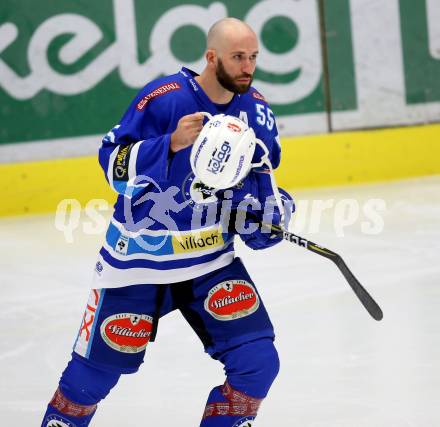 EBEL. Eishockey Bundesliga. EC VSV gegen HC TWK Innsbruck. Andrew Sarauer (VSV). Villach, am 26.10.2017.
Foto: Kuess 


---
pressefotos, pressefotografie, kuess, qs, qspictures, sport, bild, bilder, bilddatenbank