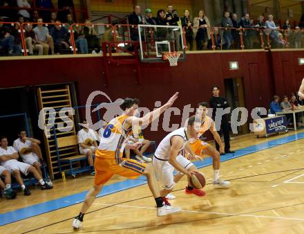 Basketball 2. Bundesliga. Grunddurchgang. 6. Runde. Woerthersee Piraten gegen BBU Salzburg. Kushtrim Dvorani, (Woerthersee Piraten),  Lukas Reichle (Salzburg). Klagenfurt, am 21.10.2017.
Foto: Kuess
---
pressefotos, pressefotografie, kuess, qs, qspictures, sport, bild, bilder, bilddatenbank