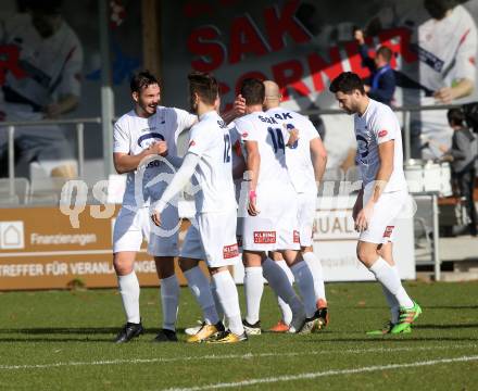 Fussball. Kaerntner Liga. SAK gegen Gmuend. Torjubel Christian Dlopst (SAK). Klagenfurt, 28.10.2017.
Foto: Kuess
---
pressefotos, pressefotografie, kuess, qs, qspictures, sport, bild, bilder, bilddatenbank