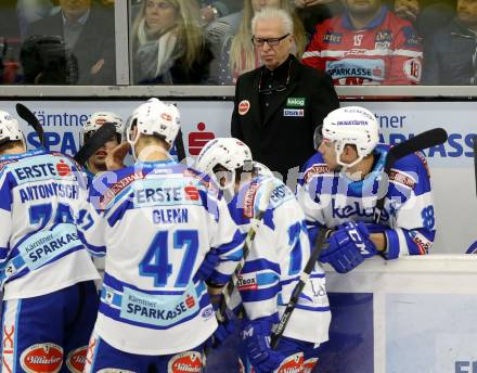 EBEL. Eishockey Bundesliga. KAC gegen 	VSV. Trainer Greg Holst (VSV). Klagenfurt, am 29.10.2017.
Foto: Kuess

---
pressefotos, pressefotografie, kuess, qs, qspictures, sport, bild, bilder, bilddatenbank