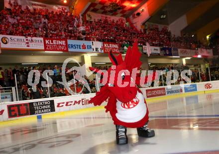 EBEL. Eishockey Bundesliga. KAC gegen 	VSV. Maskottchen Lindi (KAC). Klagenfurt, am 29.10.2017.
Foto: Kuess

---
pressefotos, pressefotografie, kuess, qs, qspictures, sport, bild, bilder, bilddatenbank