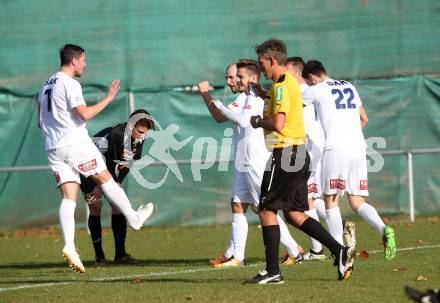 Fussball. Kaerntner Liga. SAK gegen Gmuend. Torjubel Christian Dlopst (SAK). Klagenfurt, 28.10.2017.
Foto: Kuess
---
pressefotos, pressefotografie, kuess, qs, qspictures, sport, bild, bilder, bilddatenbank