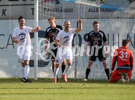 Fussball. Kaerntner Liga. SAK gegen Gmuend. Torjubel Christian Dlopst, (SAK). Klagenfurt, 28.10.2017.
Foto: Kuess
---
pressefotos, pressefotografie, kuess, qs, qspictures, sport, bild, bilder, bilddatenbank