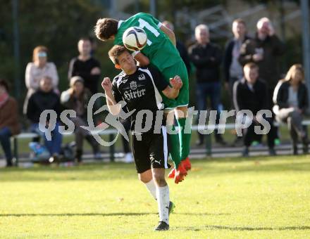 Fussball 1. KLasse C. Donau gegen Oberes Metnitztal. Dominik Merva,  (Donau), Karl Schweighofer (Metnitztal). Klagenfurt, am 29.10.2017.
Foto: Kuess
---
pressefotos, pressefotografie, kuess, qs, qspictures, sport, bild, bilder, bilddatenbank