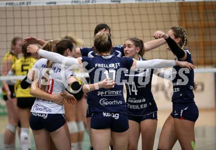 Volleyball Bundesliga. Frauen. SG Klagenfurt gegen Linz Steg. Jubel (SG Klagenfurt). Klagenfurt, am 4.11.2017.
Foto: Kuess
---
pressefotos, pressefotografie, kuess, qs, qspictures, sport, bild, bilder, bilddatenbank
