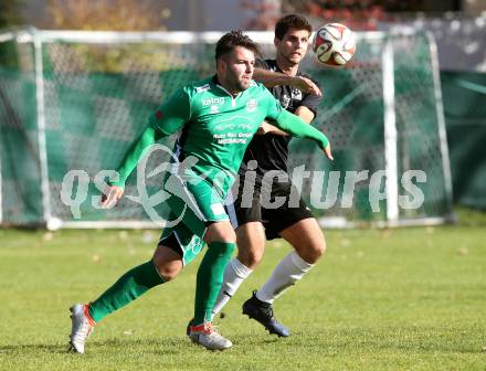 Fussball 1. KLasse C. Donau gegen Oberes Metnitztal. Nikola Andrijevic,  (Donau), Dieter Gurmann (Metnitztal). Klagenfurt, am 29.10.2017.
Foto: Kuess
---
pressefotos, pressefotografie, kuess, qs, qspictures, sport, bild, bilder, bilddatenbank