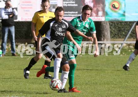 Fussball 1. KLasse C. Donau gegen Oberes Metnitztal. Dominik Merva,  (Donau), Marko Petricevic (Metnitztal). Klagenfurt, am 29.10.2017.
Foto: Kuess
---
pressefotos, pressefotografie, kuess, qs, qspictures, sport, bild, bilder, bilddatenbank