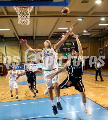 Basketball 2. Bundesliga. Grunddurchgang. 7. Runde. KOS Celovec gegen Jennersdorf Blackbirds. Vjeran Soldo (KOS Celovec), Manuel Jandrasits (Jennersdorf Blackbirds). Klagenfurt, am 4.11.2017.
Foto: Kuess
---
pressefotos, pressefotografie, kuess, qs, qspictures, sport, bild, bilder, bilddatenbank