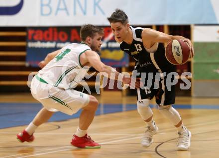 Basketball 2. Bundesliga. Grunddurchgang. 7. Runde. KOS Celovec gegen Jennersdorf Blackbirds. Ziga Erculj (KOS Celovec), Philipp Horvath (Jennersdorf Blackbirds). Klagenfurt, am 4.11.2017.
Foto: Kuess
---
pressefotos, pressefotografie, kuess, qs, qspictures, sport, bild, bilder, bilddatenbank
