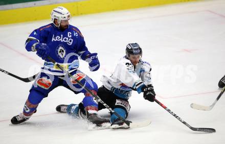 EBEL. Eishockey Bundesliga. EC VSV gegen EHC Liwest Black Wings Linz. Nikolas Petrik (VSV), Fabio Hofer (Linz). Villach, am 5.11.2017.
Foto: Kuess 


---
pressefotos, pressefotografie, kuess, qs, qspictures, sport, bild, bilder, bilddatenbank