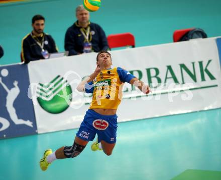 Volleyball Champions League. SK Posojilnica Aich/Dob gegen Fenerbahce Sports Club Istanbul (TUR). Michal Petras (Aich/Dob). Klagenfurt, am 8.11.2017.
Foto: Kuess
---
pressefotos, pressefotografie, kuess, qs, qspictures, sport, bild, bilder, bilddatenbank