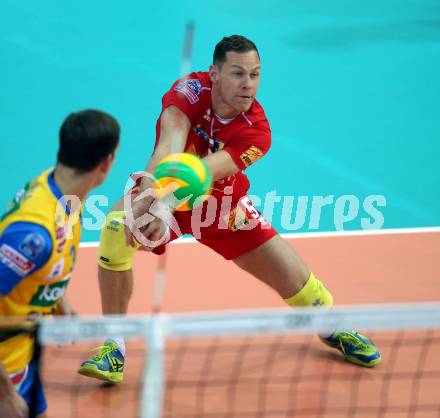 Volleyball Champions League. SK Posojilnica Aich/Dob gegen Fenerbahce Sports Club Istanbul (TUR). Nejc Pusnik (Aich/Dob). Klagenfurt, am 8.11.2017.
Foto: Kuess
---
pressefotos, pressefotografie, kuess, qs, qspictures, sport, bild, bilder, bilddatenbank