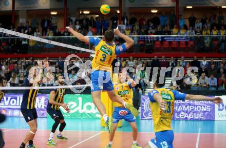 Volleyball Champions League. SK Posojilnica Aich/Dob gegen Fenerbahce Sports Club Istanbul (TUR). Michal Hruska (Aich/Dob). Klagenfurt, am 8.11.2017.
Foto: Kuess
---
pressefotos, pressefotografie, kuess, qs, qspictures, sport, bild, bilder, bilddatenbank