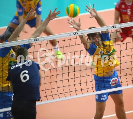 Volleyball Champions League. SK Posojilnica Aich/Dob gegen Fenerbahce Sports Club Istanbul (TUR). Michal Hruska (Aich/Dob). Klagenfurt, am 8.11.2017.
Foto: Kuess
---
pressefotos, pressefotografie, kuess, qs, qspictures, sport, bild, bilder, bilddatenbank
