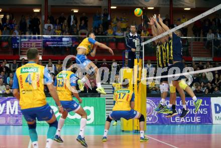 Volleyball Champions League. SK Posojilnica Aich/Dob gegen Fenerbahce Sports Club Istanbul (TUR). Michal Petras (Aich/Dob). Klagenfurt, am 8.11.2017.
Foto: Kuess
---
pressefotos, pressefotografie, kuess, qs, qspictures, sport, bild, bilder, bilddatenbank