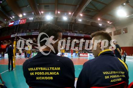 Volleyball Champions League. SK Posojilnica Aich/Dob gegen Fenerbahce Sports Club Istanbul (TUR). Miha Kosl, Mario Koncilja (Aich/Dob). Klagenfurt, am 8.11.2017.
Foto: Kuess
---
pressefotos, pressefotografie, kuess, qs, qspictures, sport, bild, bilder, bilddatenbank