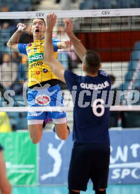 Volleyball Champions League. SK Posojilnica Aich/Dob gegen Fenerbahce Sports Club Istanbul (TUR). David Michel (Aich/Dob). Klagenfurt, am 8.11.2017.
Foto: Kuess
---
pressefotos, pressefotografie, kuess, qs, qspictures, sport, bild, bilder, bilddatenbank