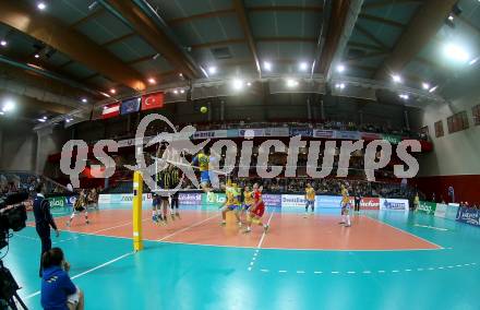 Volleyball Champions League. SK Posojilnica Aich/Dob gegen Fenerbahce Sports Club Istanbul (TUR).   Klagenfurt, am 8.11.2017.
Foto: Kuess
---
pressefotos, pressefotografie, kuess, qs, qspictures, sport, bild, bilder, bilddatenbank