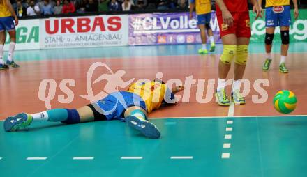 Volleyball Champions League. SK Posojilnica Aich/Dob gegen Fenerbahce Sports Club Istanbul (TUR).  Jan Krol (Aich/Dob). Klagenfurt, am 8.11.2017.
Foto: Kuess
---
pressefotos, pressefotografie, kuess, qs, qspictures, sport, bild, bilder, bilddatenbank