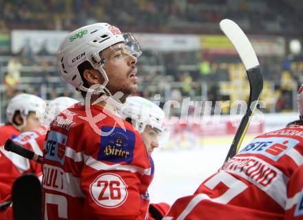 EBEL. Eishockey Bundesliga. KAC gegen 	KHL Medvescak Zagreb. Jonathan Rheault (KAC). Klagenfurt, am 15.11.2017.
Foto: Kuess

---
pressefotos, pressefotografie, kuess, qs, qspictures, sport, bild, bilder, bilddatenbank