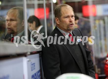 EBEL. Eishockey Bundesliga. KAC gegen 	KHL Medvescak Zagreb. Trainer Steve Walker (Zagreb). Klagenfurt, am 15.11.2017.
Foto: Kuess

---
pressefotos, pressefotografie, kuess, qs, qspictures, sport, bild, bilder, bilddatenbank