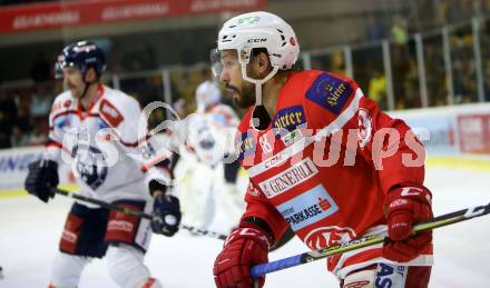 EBEL. Eishockey Bundesliga. KAC gegen 	KHL Medvescak Zagreb. Thomas Koch (KAC). Klagenfurt, am 15.11.2017.
Foto: Kuess

---
pressefotos, pressefotografie, kuess, qs, qspictures, sport, bild, bilder, bilddatenbank