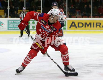 EBEL. Eishockey Bundesliga. KAC gegen 	KHL Medvescak Zagreb. Jullian Talbot (KAC). Klagenfurt, am 15.11.2017.
Foto: Kuess

---
pressefotos, pressefotografie, kuess, qs, qspictures, sport, bild, bilder, bilddatenbank