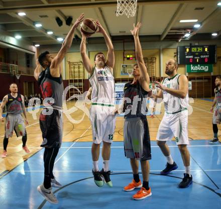 Basketball 2. Bundesliga. Grunddurchgang. 9. Runde. KOS Celovec gegen Raiders Villach. Christian Erschen, Vjeran Soldo (KOS Celovec), Mensud Julevic, Simon Finzgar (Raiders Villach). Klagenfurt, am 18.11.2017.
Foto: Kuess
---
pressefotos, pressefotografie, kuess, qs, qspictures, sport, bild, bilder, bilddatenbank