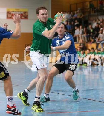 Handball Bundesliga. Schlafraum.at Kaernten gegen Union Sparkasse Korneuburg. Matej Hartman (schlafraum.at), Ivan Brandic (Korneuburg). Klagenfurt, am 18.7.2017.
Foto: Kuess
---
pressefotos, pressefotografie, kuess, qs, qspictures, sport, bild, bilder, bilddatenbank