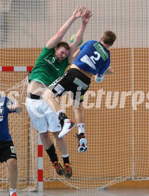 Handball Bundesliga. Schlafraum.at Kaernten gegen Union Sparkasse Korneuburg. Rok Praznik (schlafraum.at), Patrick Dietrich (Korneuburg). Klagenfurt, am 18.7.2017.
Foto: Kuess
---
pressefotos, pressefotografie, kuess, qs, qspictures, sport, bild, bilder, bilddatenbank