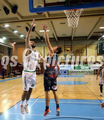 Basketball 2. Bundesliga. Grunddurchgang. 9. Runde. KOS Celovec gegen Raiders Villach. Marin Sliskovic (KOS Celovec), Simon Finzgar  (Raiders Villach). Klagenfurt, am 18.11.2017.
Foto: Kuess
---
pressefotos, pressefotografie, kuess, qs, qspictures, sport, bild, bilder, bilddatenbank