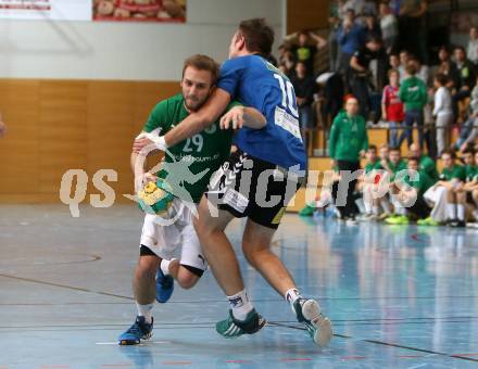 Handball Bundesliga. Schlafraum.at Kaernten gegen Union Sparkasse Korneuburg. Markus Godec (schlafraum.at), Ivan Brandic (Korneuburg). Klagenfurt, am 18.7.2017.
Foto: Kuess
---
pressefotos, pressefotografie, kuess, qs, qspictures, sport, bild, bilder, bilddatenbank