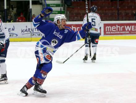 EBEL. Eishockey Bundesliga. EC VSV gegen Fehervar AV 19. Torjubel Patrick Platzer (VSV). Villach, am 19.11.2017.
Foto: Kuess 


---
pressefotos, pressefotografie, kuess, qs, qspictures, sport, bild, bilder, bilddatenbank