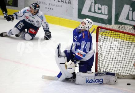 EBEL. Eishockey Bundesliga. EC VSV gegen Fehervar AV 19. David Kickert, (VSV), Torjubel Janos Hari (Alba Volan). Villach, am 19.11.2017.
Foto: Kuess 


---
pressefotos, pressefotografie, kuess, qs, qspictures, sport, bild, bilder, bilddatenbank