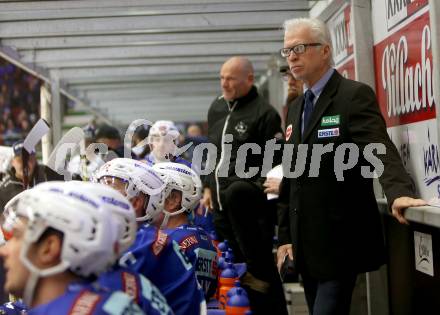 EBEL. Eishockey Bundesliga. EC VSV gegen Fehervar AV 19. Trainer Greg Holst (VSV). Villach, am 19.11.2017.
Foto: Kuess 


---
pressefotos, pressefotografie, kuess, qs, qspictures, sport, bild, bilder, bilddatenbank