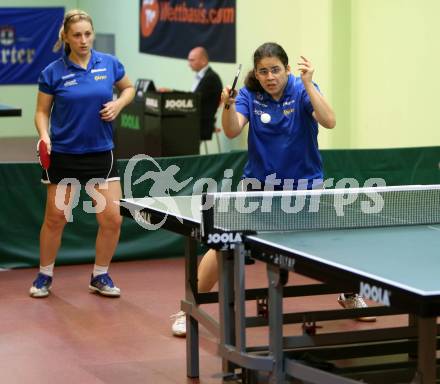 Tischtennis Bundesliga. Anna Fenyvesi, Amelie Solja. Villach, am 14.10.2017.
Foto: Kuess
---
pressefotos, pressefotografie, kuess, qs, qspictures, sport, bild, bilder, bilddatenbank