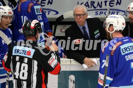 EBEL. Eishockey Bundesliga. EC VSV gegen Dornbirn Bulldogs. Trainer Greg Holst (VSV). Villach, am 24.11.2017.
Foto: Kuess 


---
pressefotos, pressefotografie, kuess, qs, qspictures, sport, bild, bilder, bilddatenbank
