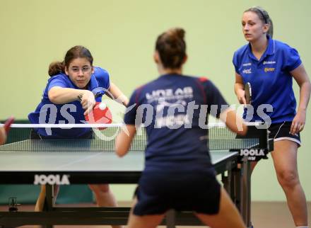 Tischtennis Bundesliga. Anna Fenyvesi, Amelie Solja. Villach, am 14.10.2017.
Foto: Kuess
---
pressefotos, pressefotografie, kuess, qs, qspictures, sport, bild, bilder, bilddatenbank
