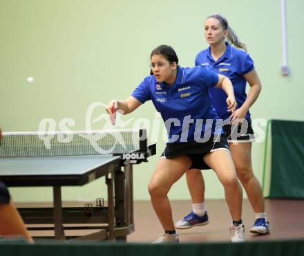 Tischtennis Bundesliga. Anna Fenyvesi, Amelie Solja. Villach, am 14.10.2017.
Foto: Kuess
---
pressefotos, pressefotografie, kuess, qs, qspictures, sport, bild, bilder, bilddatenbank