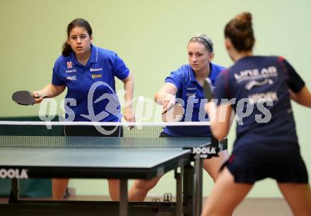 Tischtennis Bundesliga. Anna Fenyvesi, Amelie Solja. Villach, am 14.10.2017.
Foto: Kuess
---
pressefotos, pressefotografie, kuess, qs, qspictures, sport, bild, bilder, bilddatenbank