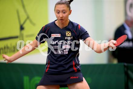 Tischtennis Bundesliga.  Sofia Polcanova (Linz AG Froschberg). Villach, am 14.10.2017.
Foto: Kuess
---
pressefotos, pressefotografie, kuess, qs, qspictures, sport, bild, bilder, bilddatenbank