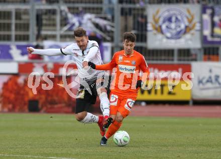 Fussball Tipico Bundesliga. RZ Pellets WAC gegen FK Austria Wien. Christopher Wernitznig, (WAC), Dominik Prokop (Wien). Wolfsberg, am 26.11.2017.
Foto: Kuess

---
pressefotos, pressefotografie, kuess, qs, qspictures, sport, bild, bilder, bilddatenbank