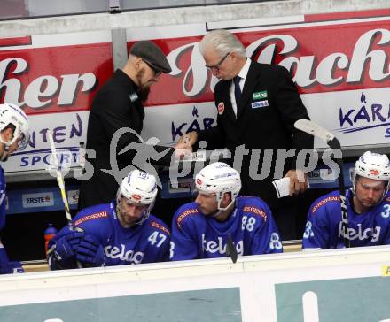 EBEL. Eishockey Bundesliga. EC VSV gegen Fehervar AV 19. Trainer Greg Holst, Co-Trainer Markus Peintner (VSV). Villach, am 24.11.2017.
Foto: Kuess 


---
pressefotos, pressefotografie, kuess, qs, qspictures, sport, bild, bilder, bilddatenbank