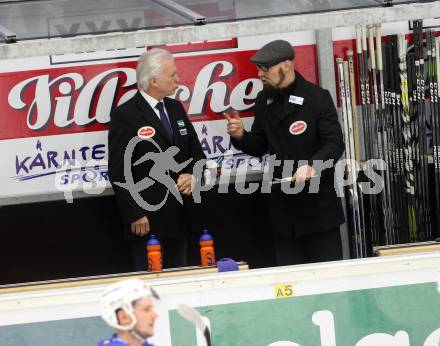 EBEL. Eishockey Bundesliga. EC VSV gegen Fehervar AV 19. Trainer  Greg Holst, Co-Trainer Markus Peintner (VSV). Villach, am 24.11.2017.
Foto: Kuess 


---
pressefotos, pressefotografie, kuess, qs, qspictures, sport, bild, bilder, bilddatenbank