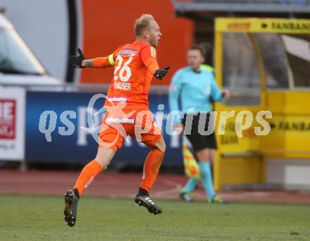 Fussball Tipico Bundesliga. RZ Pellets WAC gegen FK Austria Wien. Torjubel  Raphael Holzhauser (Wien). Wolfsberg, am 26.11.2017.
Foto: Kuess

---
pressefotos, pressefotografie, kuess, qs, qspictures, sport, bild, bilder, bilddatenbank