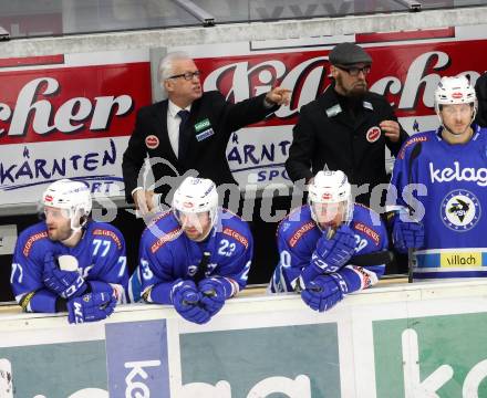 EBEL. Eishockey Bundesliga. EC VSV gegen Fehervar AV 19. Trainer  Greg Holst, Co-Trainer Markus Peintner (VSV). Villach, am 24.11.2017.
Foto: Kuess 


---
pressefotos, pressefotografie, kuess, qs, qspictures, sport, bild, bilder, bilddatenbank