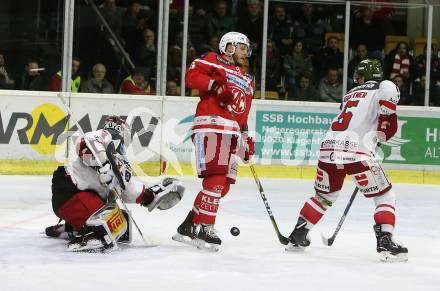 EBEL. Eishockey Bundesliga. KAC gegen 	HCB Suedtirol Alperia. Stefan Geier,  (KAC), Jakub Sedlacek, Charles Robin Gartner (Bozen). Klagenfurt, am 26.11.2017.
Foto: Kuess

---
pressefotos, pressefotografie, kuess, qs, qspictures, sport, bild, bilder, bilddatenbank